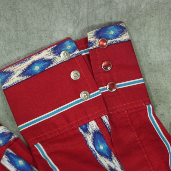 EUC Wrangler Western Shirts TRIBAL STRIPED WESTERN SHIRT Snaps Men's Size XL ANB - Picture 2 of 5